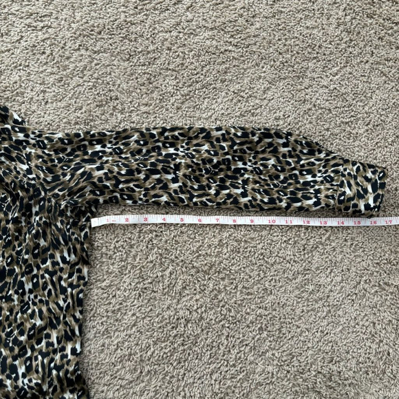 Equipment Leopard Print Button Down Lightweight Blouse - Picture 10 of 11